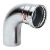 Photo VIEGA Prestabo Labs Free XL Elbow 90˚, galvanised steel, with plain end, d 88,9 [Code number: 715861]