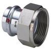Photo VIEGA Prestabo Connection screw fitting with flat sealing, galvanised steel, SC-Contur, d 28, G 1" [Code number: 752620]