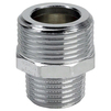 Photo VIEGA Gunmetal fittings Adapter nipple, bronze, chrome-​plated, G 1", R 3/4" [Code number: 448196]
