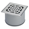 Photo VIEGA Top with frame 150x150 мм of stainless steel, with seal, with grid 143x143x5 мм, without screws [Code number: 555511]