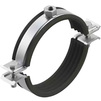 Photo Composite pipe clamp with vibration damper for extra-high loads PI-ХНD, D 130-137, М16, 40х4FV [Code number: 09405111]