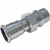 Photo IBP B-Press Inox Straight Union Connector, male thread, stainless steel 304, d - 15, d1 - 1/2" [Code number: PS24341G0150400]