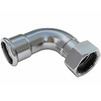 Photo IBP B-Press Inox Elbow Connector with union nut, stainless steel 304, d 15, d1 1/2" [Code number: PS24002G0150400]