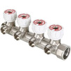 Photo VALTEC Manifold with adjustable valves, 4 out., d 1 ", d1 3/4" Eurocone (to the supply pipeline) [Code number: VTc.570.NE.0604]