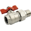 Photo IBP Orange Ball valve, female/male, tee handle, d 1" [Code number: 125115FMP160808]