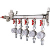Photo [NO LONGER PRODUCED] - VALTEC Hot water metering unit, with pressure regulator, LEFT (211203) [Code number: VT.GPW.00066.1L1]