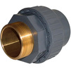 Photo (TEMPORARILY NOT SUPPLIED) - EFFAST Union with male brass insert, d 20, R 1/2" [Code number: 4w0275 / RGRBND020B.N]