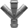 Photo Aquaviva Cross 45° socket, PVC-U, for pressure water supply, PN 10, d - 110 [Code number: 1w0072 / AQVKR11045]
