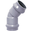 Photo Aquaviva Elbow 45° double socket, PVC, for pressure water supply, PN 10, d 110 [Code number: 1w0060 / AQV103110]