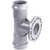 Photo Aquaviva Tee with PVC-U flange 90° (access pipe) for pressure water supply, socket, PVC-U, PN 10, d 110 [Code number: 1w0080 / AQV104110F]