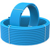 Photo AlphaPipe Pipe for water, connection type welding, PE100, blue, SDR11, PN 16, d40*3,7, length 12 m, price for 1 m (GOST18599-2001) [Code number: 7w1513]