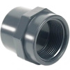 Photo COMER Reducing coupling with female thread, d - 16, d1 - 3/8", PVC-U, PN 16 [Code number: SO12016APVC]