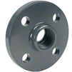 Photo COMER Full faced flange with female thread, PVC-U, d - 1/2" [Code number: FF010200PVC]