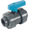 Photo COMER ball valve, coupling end, PVC-U, for glue, d 20 [Code number: BVD16020PVC]