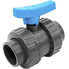 Photo COMER ball valve BVD40, coupling end, full ball, PVC-U, PN 16, d - 40, d - 16 [Code number: BVD40016PVC]
