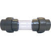 Photo COMER Sight glass, collapsible coupling endings, PVC, d - 20 [Code number: CCM020PVC]