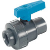 Photo COMER ball valve BVS11 threaded, one-way, PVC-U, d - 1 1/2" RpхRp [Code number: BVS11050PVC]