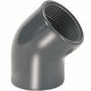 Photo COMER Elbow 45°, PVC-U, PN 16, d - 1"1/2 ВР (price on request) [Code number: EY510500PVC]
