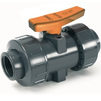 Photo COMER ball valve BVI11, threaded ends, PVC-U, EPDM, industrial applications, d - 2" (price on request) [Code number: BVI11063PVC]