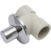 Photo KAN-Therm PP Flush-mounted shut-off valve with metal cover, for polyfusion thermal welding, material PP-R, d 20 [Code number: 1209280003]
