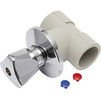 Photo KAN-Therm PP Shut-off valve for concealed installation with handle, for polyfusion thermal welding, material PP-R, d 20 [Code number: 1209280006]