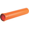Photo Chemkor Outdoor sewerage Socket pipe, uPVC, SN8, d - 110*3,2, length 0,56 m, price for pc [Code number: 1491025]