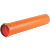 Photo Chemkor Outdoor sewerage Socket pipe, uPVC, SN4, d - 110*3,2, length 0,56 m, price for pc [Code number: 1491055]