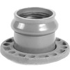 Photo Chemkor Pressure pipelines Flange adapter, uPVC, SDR 26, 1,0 MPa, with metal flange, d - 110, d1 - 100 [Code number: 2181151]