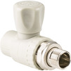 Photo RTP ALPHA PP-R Ball valve for radiator, straight, grey, d - 20, d1 - 1/2" [Code number: 27903]