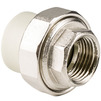 Photo RTP ALPHA PP-R Combined detachable coupling, d - 20, d1 - 1", female thread, grey [Code number: 15799]