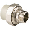Photo RTP ALPHA PP-R Combined detachable coupling, d - 20, d1 - 1/2", male thread, grey [Code number: 15519]