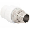 Photo RTP ALPHA PP-R Coupling, with detachable connection for radiator,male thread, white, d - 20, d1 - 1/2" [Code number: 14630]