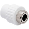 Photo RTP ALPHA PP-R Coupling, with union nut, white, d - 20, d1 - 3/4" [Code number: 10697]
