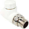 Photo RTP ALPHA PP-R Thermostatic valve (straight), white, d - 20, d1 - 1/2" [Code number: 28249]