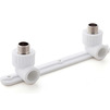 Photo RTP ALPHA PP-R Elbow combined, d - 20, d1 - 1/2", with male thread, for mixer, white [Code number: 10703]