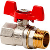 Photo RTP SIGMA Ball valve brass, female/male, PN 25, butterfly handle, d - 1 1/4" [Code number: 34648]