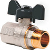 Photo RTP SIGMA Ball valve brass, female/male, PN 40, Butterfly, d - 1/2'' [Code number: 27928]