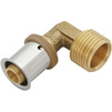 Photo KAN-therm ultraPRESS Elbow 90° brass with male thread, press connection, d 16, R 1/2" [Code number: 1009068000]