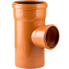 Photo RTP BETA ORANGE T-piece 87°, PP-B, for outdoor sewage, with socket, orange, d - 200, d1 - 160 [Code number: 11694]