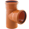 Photo RTP BETA ORANGE T-piece 87°, PP-B, for outdoor sewage, with socket, orange, d - 200, d1 - 200 [Code number: 11696]