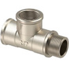 Photo RTP SIGMA Reducer T-piece, female/female/male, brass, nickel-plated, d - 1/2'', d1 - 1/2'', d1 - 1/2'' [Code number: 31579]
