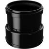 Photo Fachmann Coupling with PVC/PP on cast iron/steel, black color, 110x100 mm [Code number: 01.118]