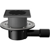Photo Fachmann Drain adjustable T 510.1 PNsB, horizontal, with non-freezing trap sael, cast iron grating, plastic frame, 145x145 mm, DN - 40/50 [Code number: 04.036]