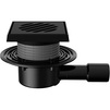Photo Fachmann Drain adjustable T 510.0 PNsG, horizontal, with non-freezing trap sael, cast iron grating, cast iron frame, 150x150 mm, DN - 40/50 [Code number: 04.039]
