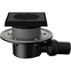 Photo Fachmann Drain adjustable T 520.1 POsG, horizontal ball-joint outlet, without trap sael, cast iron grating, cast iron frame, 150x150 mm, DN - 50 [Code number: 04.050]