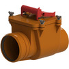 Photo Tatpolymer Non-return valve with manual locking of flap, D - 110 (Analogue HL 710.1) [Code number: 1d0244 / ТП-85.100]