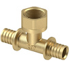 Photo RTP DELTA Axial T-piece, brass, female thread, individual packaging, yellow, d - 20, d1 - 3/4" [Code number: 34802]