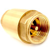 Фото Клапан обратный РТП SIGMA с латунным стержнем, латунь, внутренняя/внутренняя резьба, PN40, индивидуальная упаковка, желтый, d - 1/2" [Артикул: 41121]