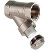Photo RTP SIGMA Filter 45˚, brass, female/female thread, individual packaging, nickel-plated, d - 3/4" [Code number: 41134]