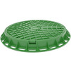 Photo Gidrolica Garden Manhole cover, plastic type L green, 750x750x80 mm [Code number: 218/з]